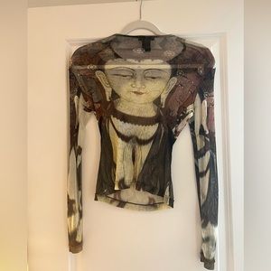 Vintage Vivienne Tam Sheer Top